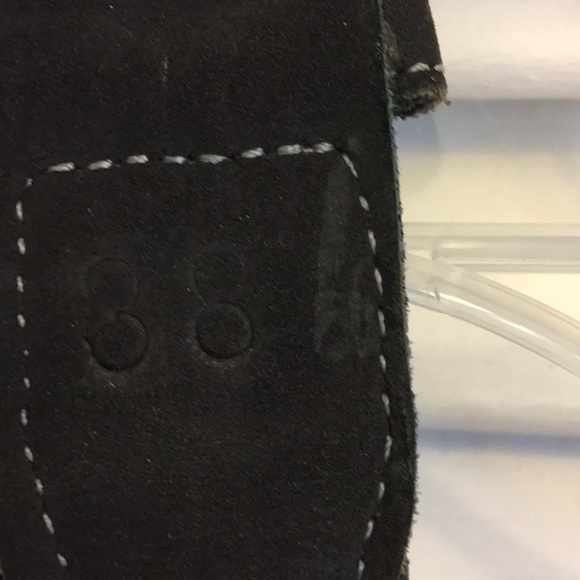 Leather Belt, embroidered panels - Picture 5 of 5